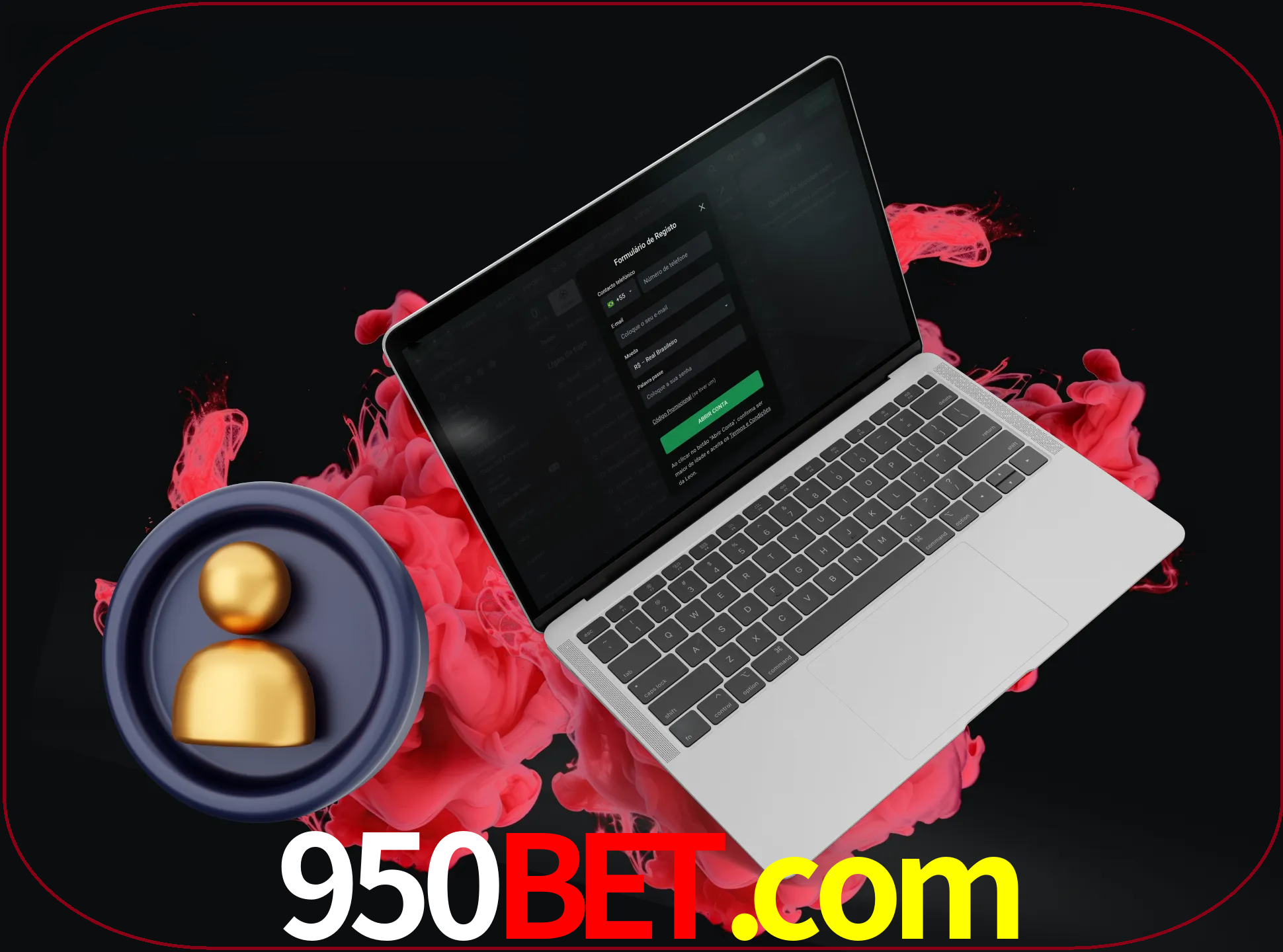 No cabeçalho do site 950bet, clique no botão que o levará a um formulário especial onde terá de introduzir as suas informações actuais.